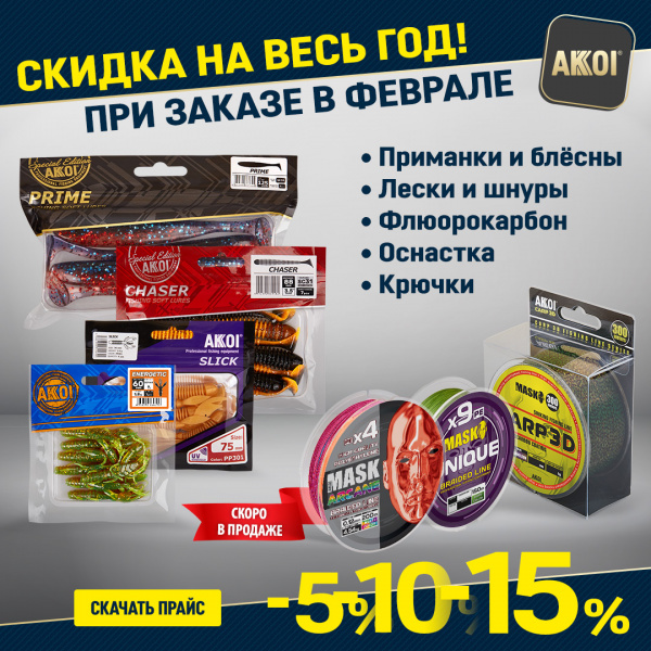 Скидка на весь год при заказе в феврале!