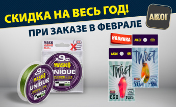 Закрепим скидку на весь год при заказе в феврале!