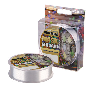 Монофильная леска MASK UNIVERSAL прозрачная, размотка 100м, диаметр 0,376мм, тест 8,49кг, 1шт
