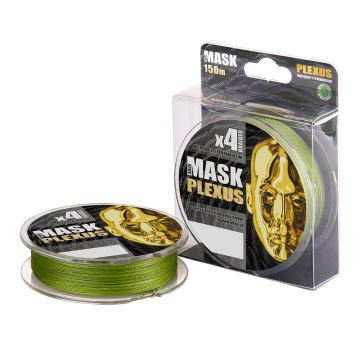 Плетёный шнур MASK PLEXUS зелёный, размотка 150м, диаметр 0,08мм, тест 2,73кг, 1шт