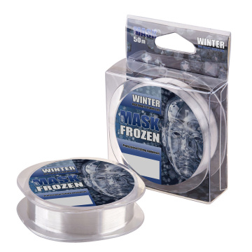 Монофильная леска MASK FROZEN прозрачная, размотка 50м, диаметр 0,090мм, тест 0,71кг, 1шт